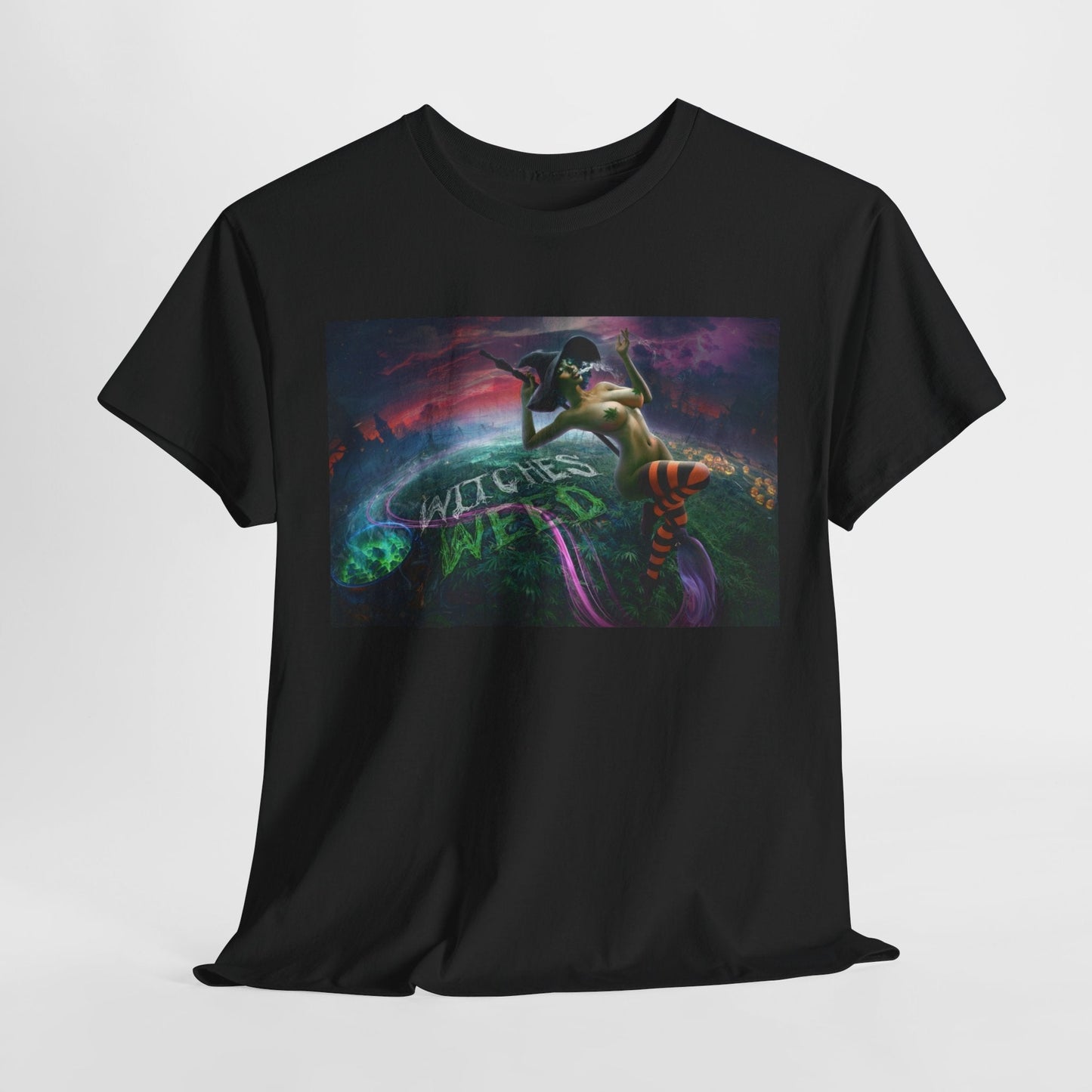 Witches Weed 420 T-Shirt β Stoner Witch Cannabis Tee | Cheeba Wear - Cheeba Wear