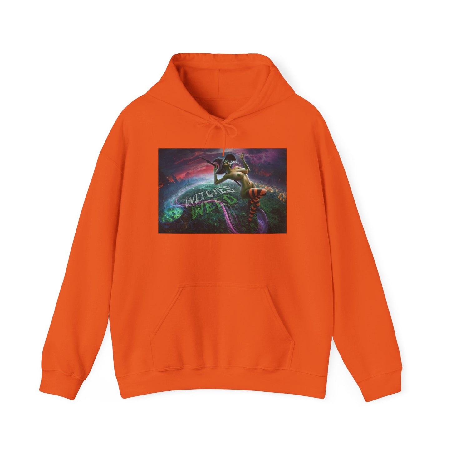 Witches Weed 420 Hoodie β Gothic Stoner Sweatshirt with Cannabis Design - Cheeba Wear