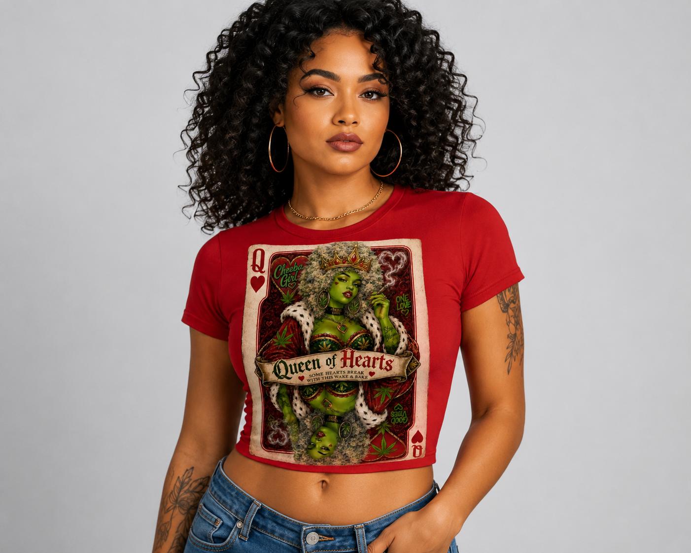 Queen of Hearts Crop Tee
