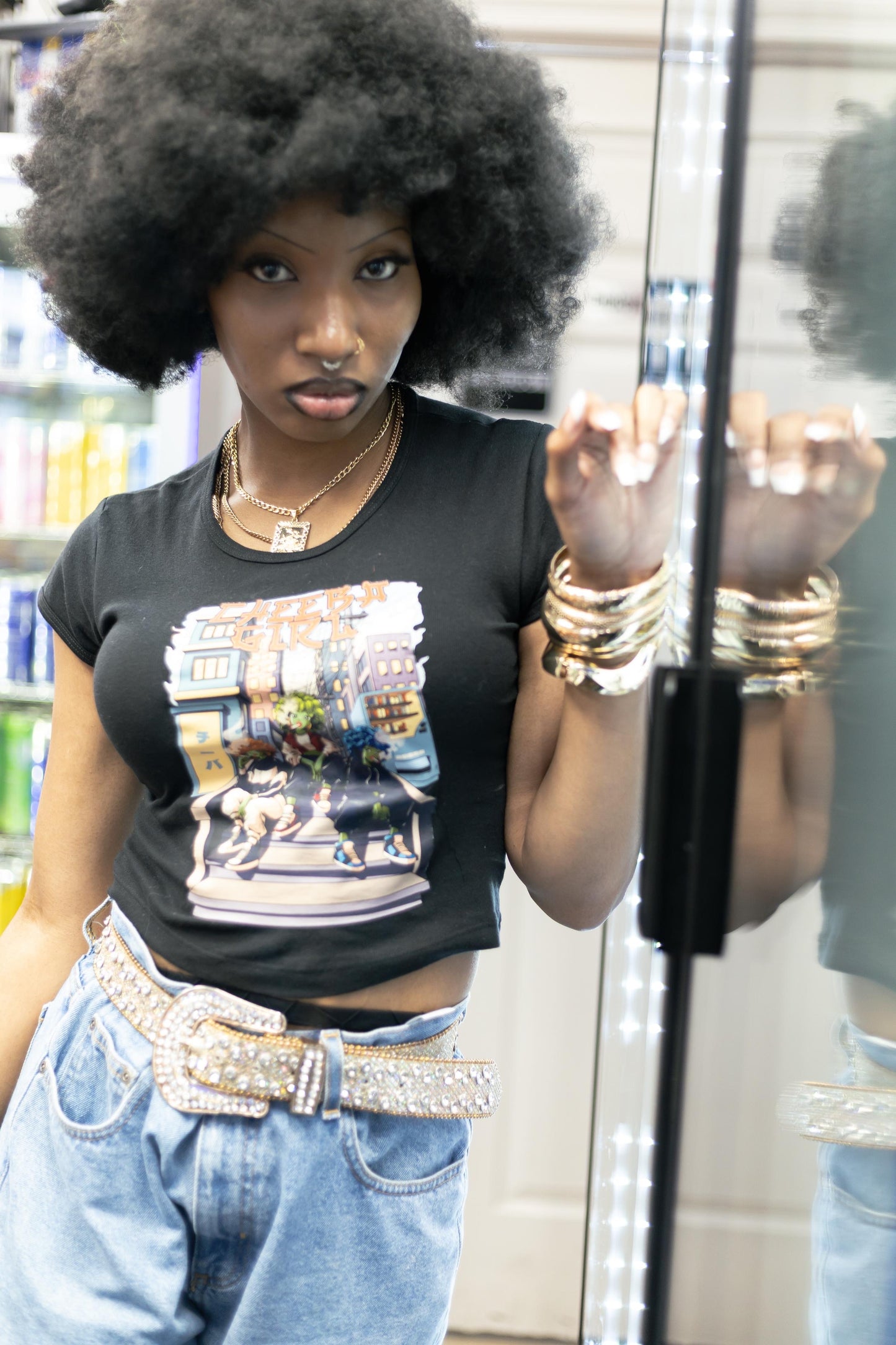 Cheeba Girls Bold Anime Crop Top – Festival Edition