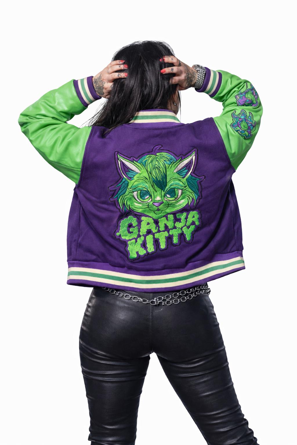Ganja Kitty Varsity Jacket