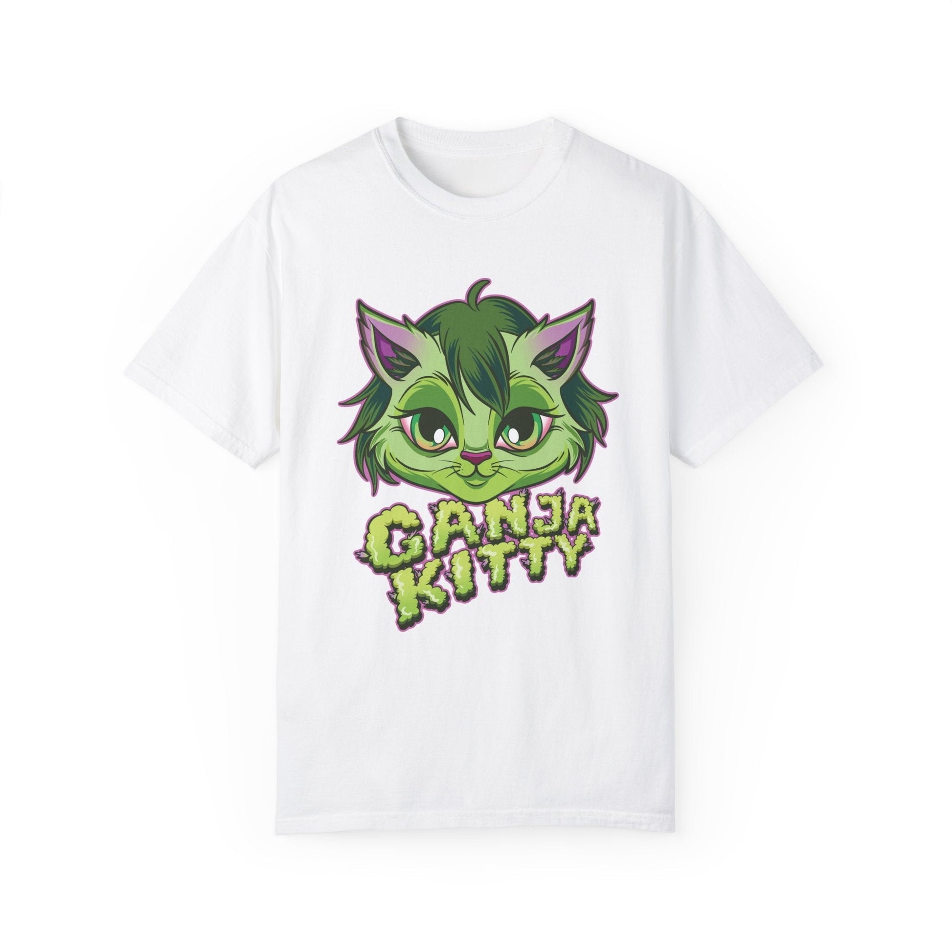 Women’s Ganja Kitty 420 T-Shirt – Cute & Sassy Stoner Tee | Cheeba Wear - Cheeba Wear