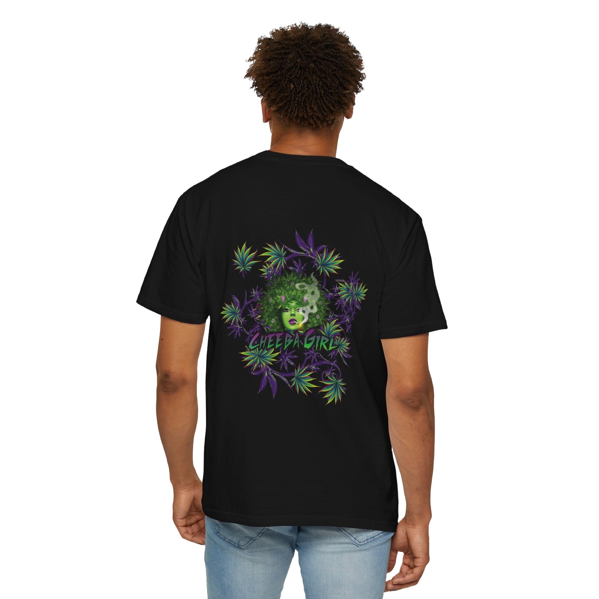 Men's Stoned Slumber Party Tee – Cheeba Girl & Ganja Kitty Edition - Cheeba Wear