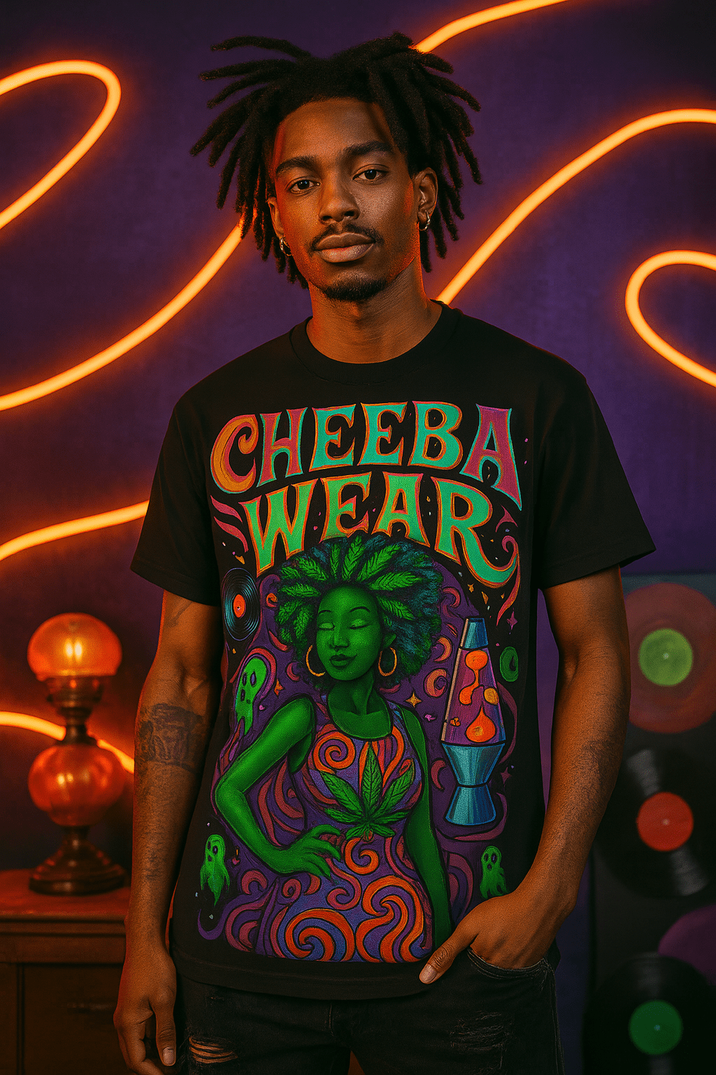 Ghost Groove Cheeba Tee - Cheeba Wear