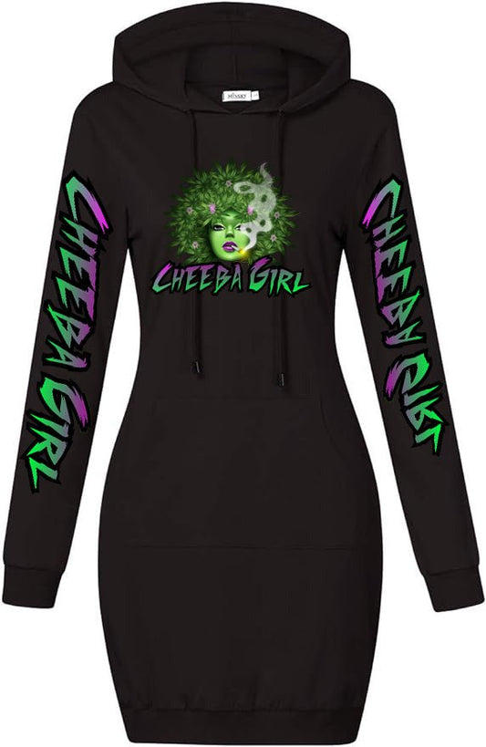 Cheeba Girl Hoodie dress - Cheeba Wear