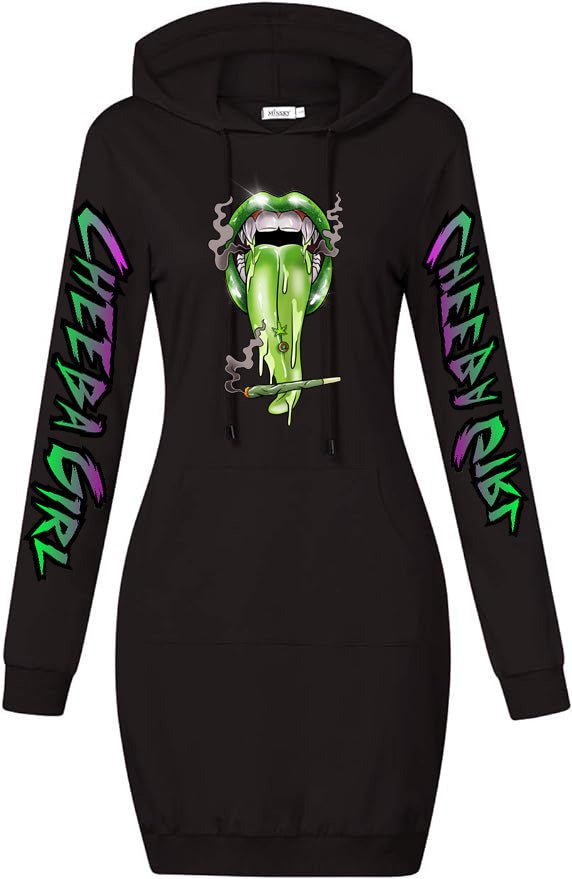 Cheeba Fang Hoodie Dress - Cheeba Wear